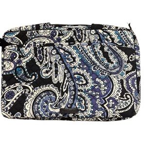 Vera Bradley Paisley Laptop Bag - Black and Blue